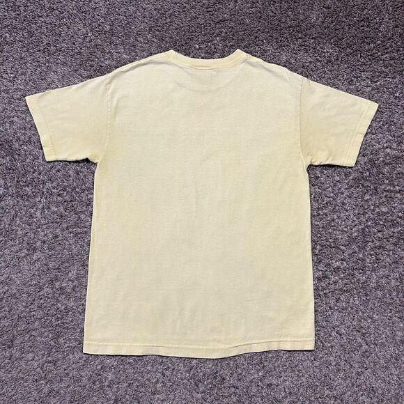 Vintage Enjoi Shirt Sun Faded Graphic Tee 90s y2k Cotton Medium Yellow Skate - Picture 8 of 10